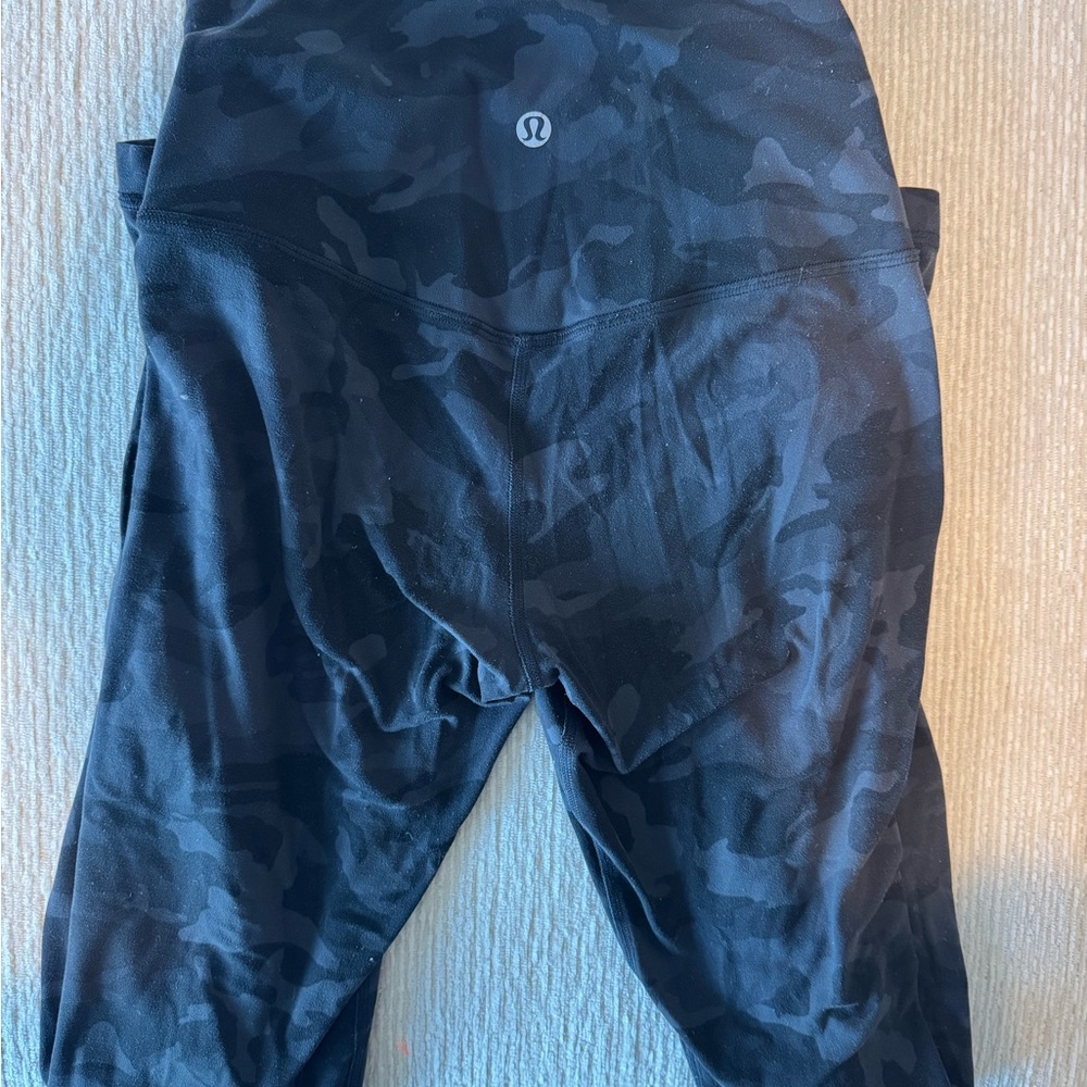 Lululemon Black Camo High-Rise Leggings